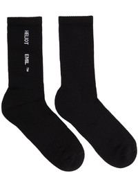 Heliot Emil Black Logo Socks