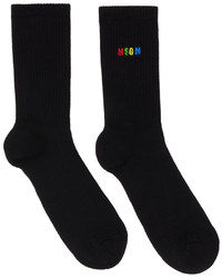 MSGM Black Logo Socks