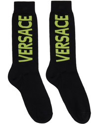 Versace Black Logo Socks