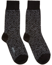Kenzo Black Logo Socks
