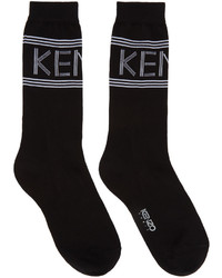Kenzo Black Logo Sport Socks