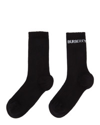 Burberry Black Logo Sports Socks