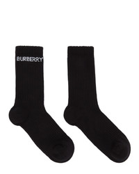Burberry Black Logo Sports Socks
