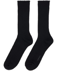 Auralee Black Low Gauge Socks