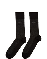 BOSS Black Mercerized Mini Pattern Socks