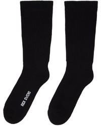Rick Owens Black Mid Calf Socks