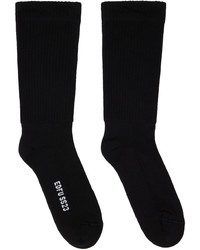 Rick Owens Black Mid Calf Socks