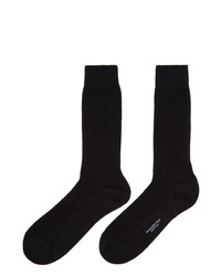 Ermenegildo Zegna Black Oxford Summer Socks