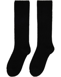 The Elder Statesman Black Rolled Socks