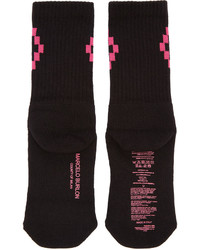 Marcelo Burlon County of Milan Black Short Cruz Socks