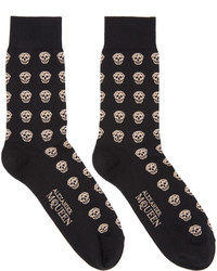 Alexander McQueen Black Skull Socks