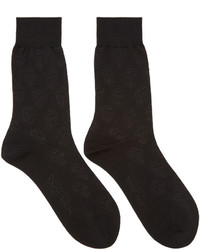 Alexander McQueen Black Skulls Socks