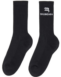 Balenciaga Black Sporty B Tennis Socks