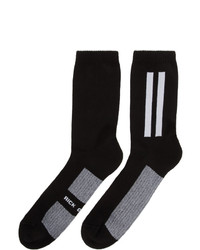Rick Owens Black Stripe Short Socks