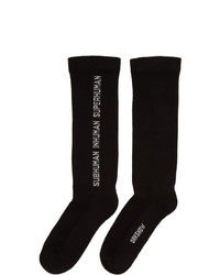 Rick Owens DRKSHDW Black Subhuman Socks