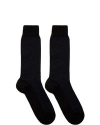 Ermenegildo Zegna Black Summer Oxford Socks