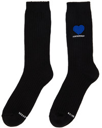 Ader Error Black Twin Heart Socks