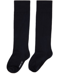 Wolford Black Velvet Knee High Socks