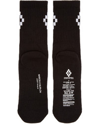 Marcelo Burlon County of Milan Black White Short Cruz Socks