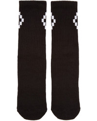 Marcelo Burlon County of Milan Black White Short Cruz Socks