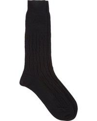 Antipast Cable Knit Socks Black