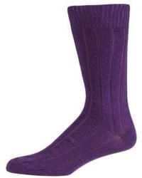 Saks Fifth Avenue Collection Solid Cashmere Socks