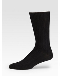 Saks Fifth Avenue Collection Solid Cashmere Socks