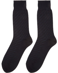 Comme des Garcons Comme Des Garons Homme Plus Black Diagonal Stripe Socks
