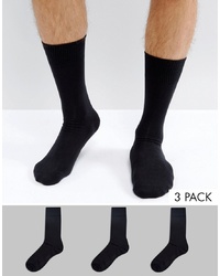 Levi's Crew Socks 3 Pack Black