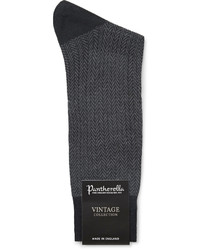 Pantherella Fabian Herringbone Cotton Blend Socks