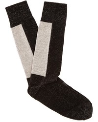 Off-White Flecked Logo Jacquard Socks
