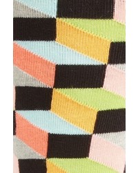 Happy Socks Geometric Cotton Blend Socks