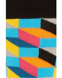 Happy Socks Geometric Cotton Blend Socks