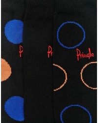 Pringle Lanark Polka Dot Socks In 3 Pack Black