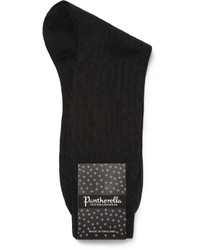 Pantherella Ribbed Silk Blend Socks
