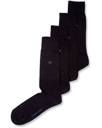 Calvin Klein Socks 4 Pack Solid