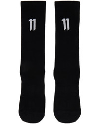 11 By Boris Bidjan Saberi Three Pack Black 1b Socks