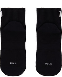 11 By Boris Bidjan Saberi Three Pack Black Ankle High Socks