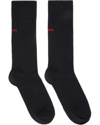 Hugo Three Pack Black Socks