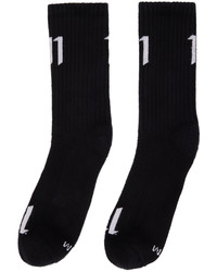 11 By Boris Bidjan Saberi Three Pack Black Socks