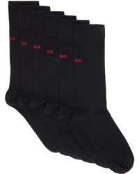 Hugo Three Pack Black Socks