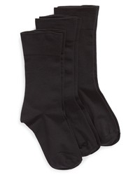 Nordstrom Ultra Sleek 3 Pack Crew Socks