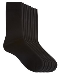 Urban Eccentric Plain Black 5 Pack Socks