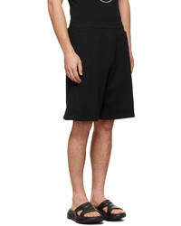 Moschino Black Logo Patch Shorts