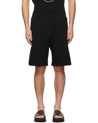 Moschino Black Logo Patch Shorts