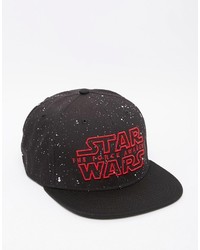 Asos Brand Snapback Cap With Star Wars Embroidery