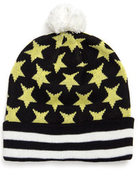 Black Scale The Blvck Star Beanie In Black