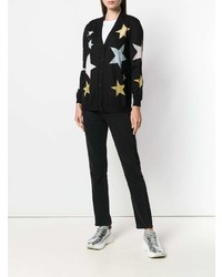 Boutique Moschino Intarsia Star Knit Cardigan