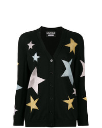 Boutique Moschino Intarsia Star Knit Cardigan