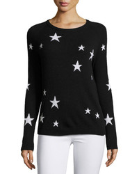 Black Star Print Cashmere Sweater